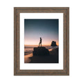 Golden State Art, 14x18 Picture Frame - Displays 11x14 Photo with Mat or 14x18 without Mat, Wide Moulding Solid Wood Frame for W