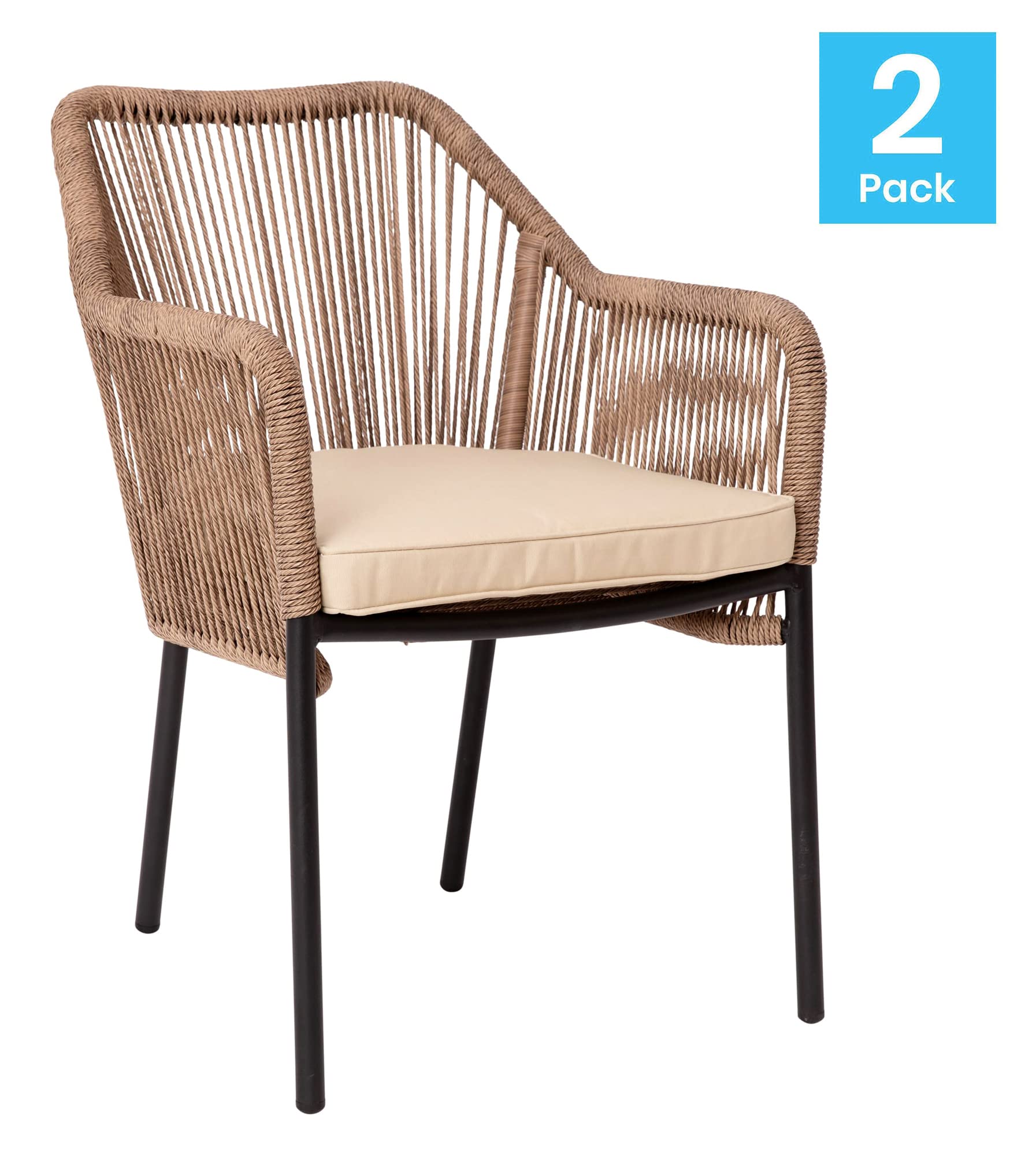 Flash Furniture Kallie Set of 2 Stacking Club Chairs