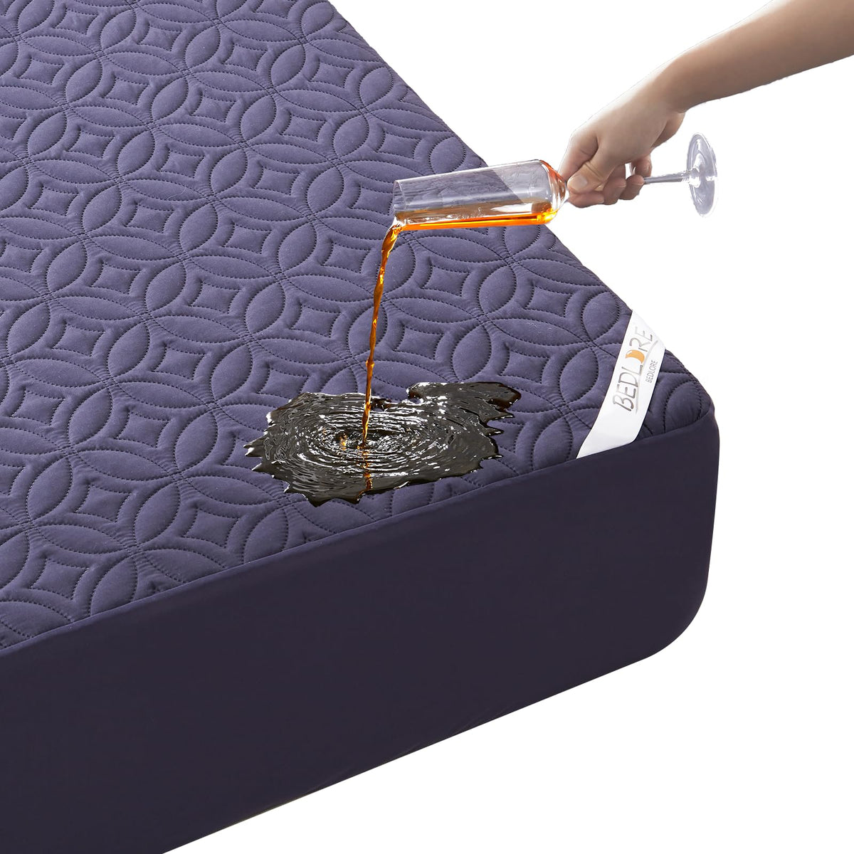 Bedlore Waterproof Mattress Protector, Queen Size Mattress Pad With Deep Pocket 6'-21' Depth, Soft & Dirt-Proof Double Bed Mat