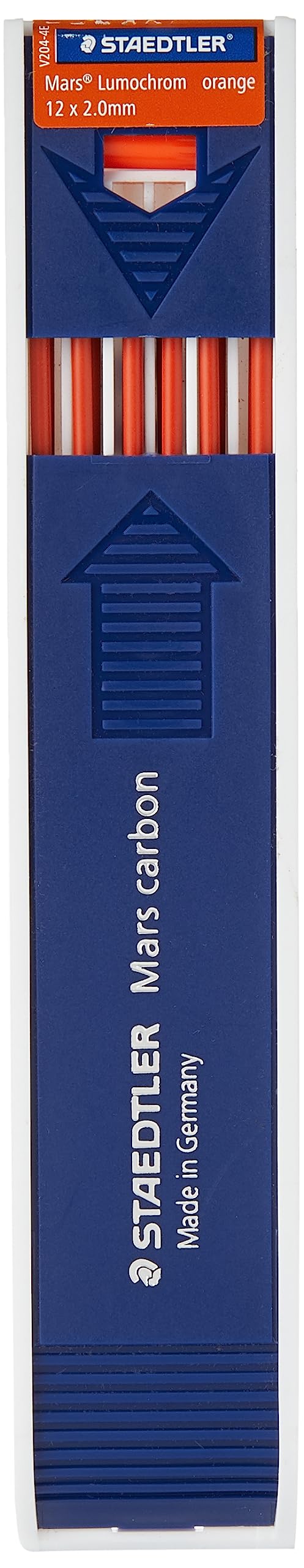 Staedtler Mars Lumochrom 204 Case Of 12 Drawing Leads 2 Mm Orange