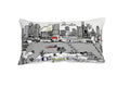 HomeRoots Cream 24' White Atlanta Daylight Skyline Lumbar Decorative Pillow