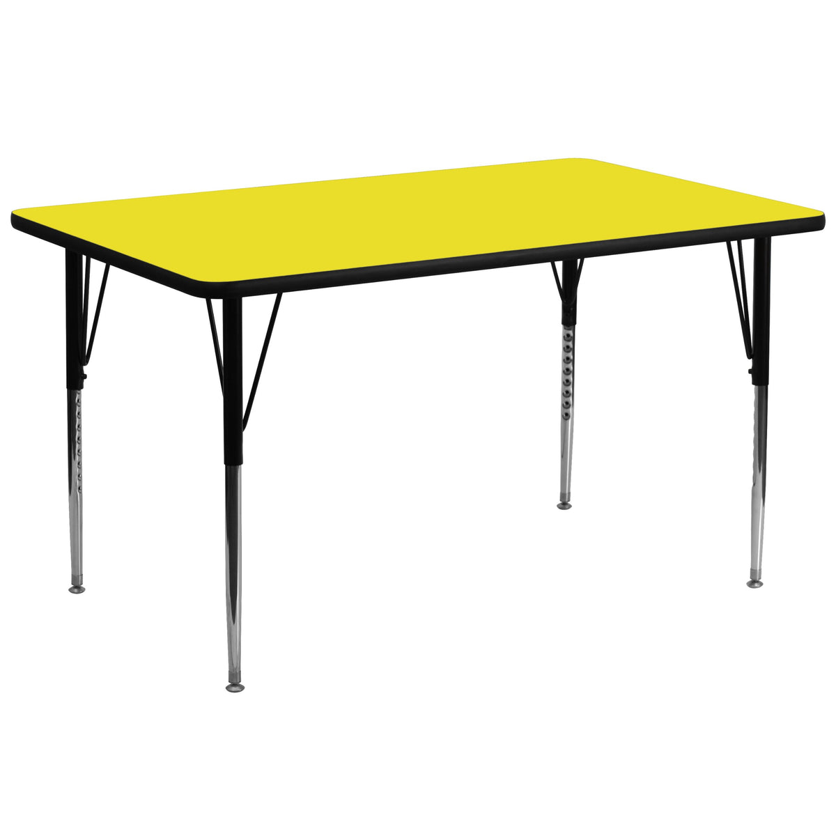 Flash Furniture 30x72 Yellow Activity table, 30&quot; W x 72&quot; D x 30.25&quot; H