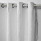 Exclusive Home Forest Hill Patio Woven Room Darkening Blackout Grommet Top Single Curtain Panel, 108''X84'', Winter