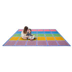 Joy Carpets Blocks Abound Rug, Pastel, 7 '8 '' X 10 '9 ''