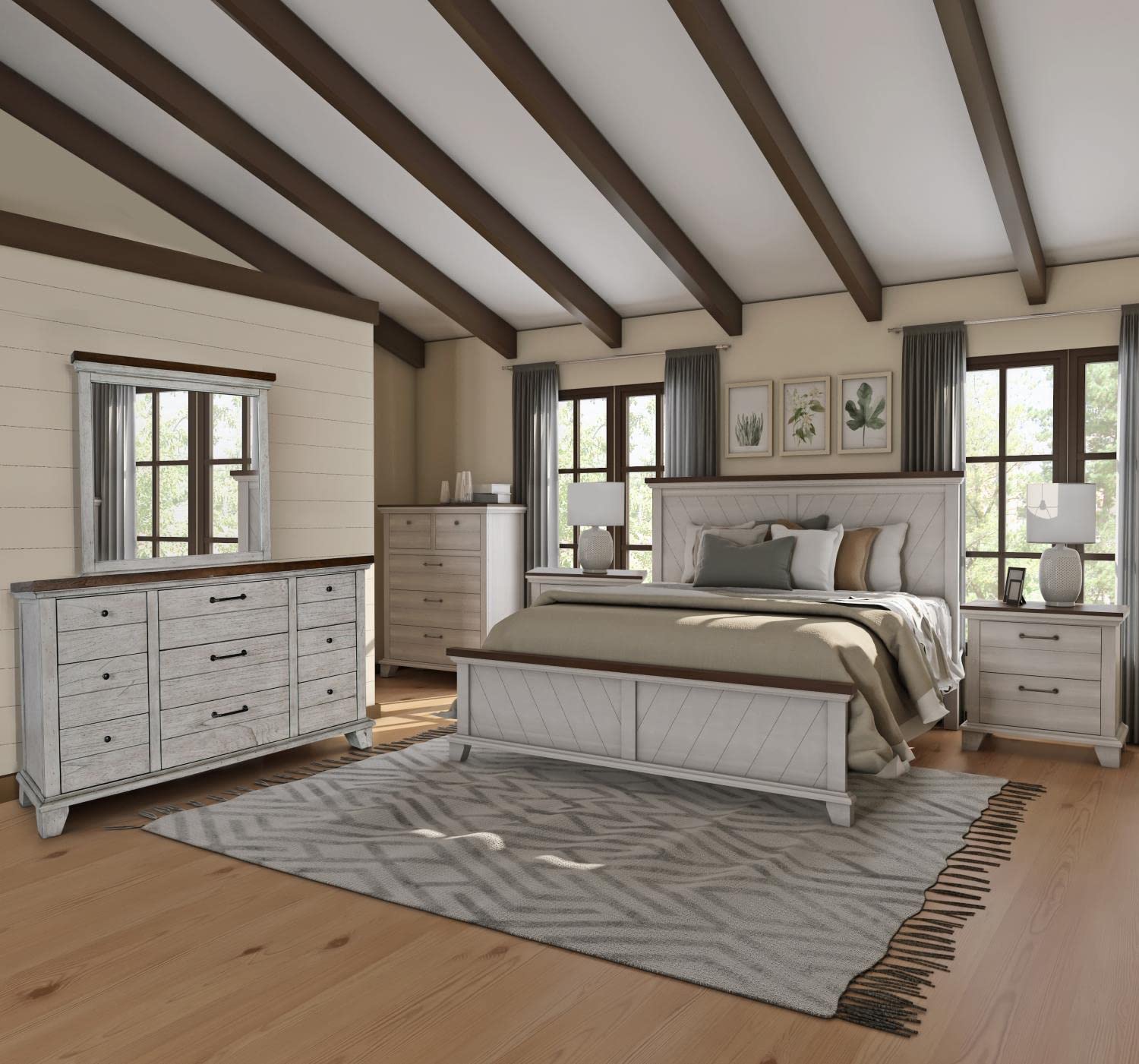 Steve Silver Bear Creek Dresser and Mirror BC900DRMR