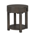 Lilola Home Jonah Light Brown MDF End Table with USB Ports