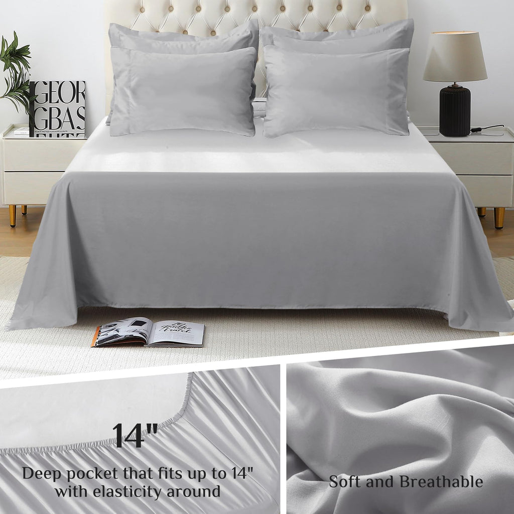 Jollyvogue Full Size Comforter Set, Ultra-Soft Full Size Bed Set, Full Comforter Sets, 7-Piece Bed In A Bag, Goose Down Alternat