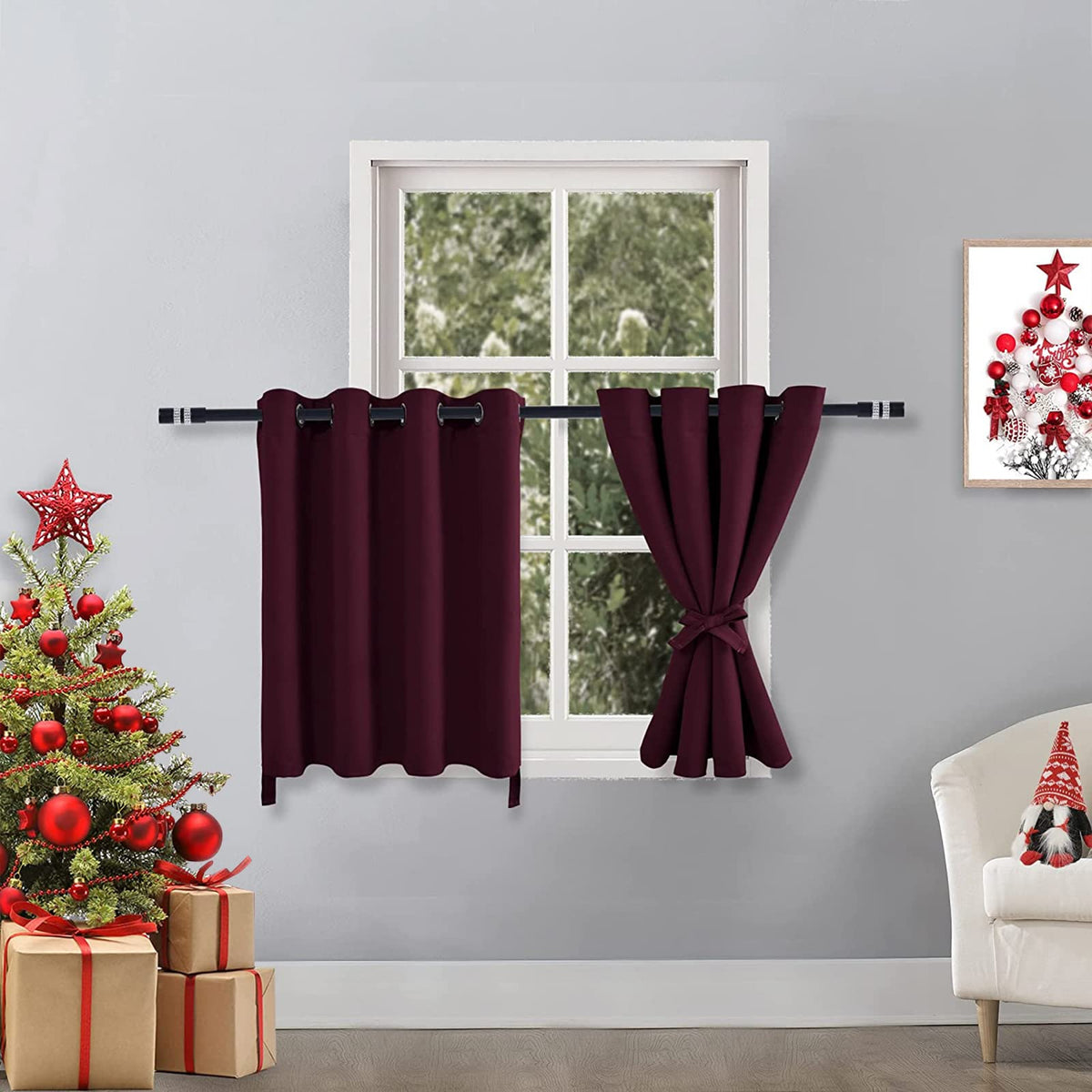 Hiasan Rv Blackout Curtains For Bedroom, 52 X 36 Inches Long - Thermal Insulated & Light Blocking Window Curtains For Living Roo