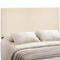 CasaFoyer  Region Linen Fabric Upholstered King Headboard | Luxurious & Serene Upgrade for Your Bed