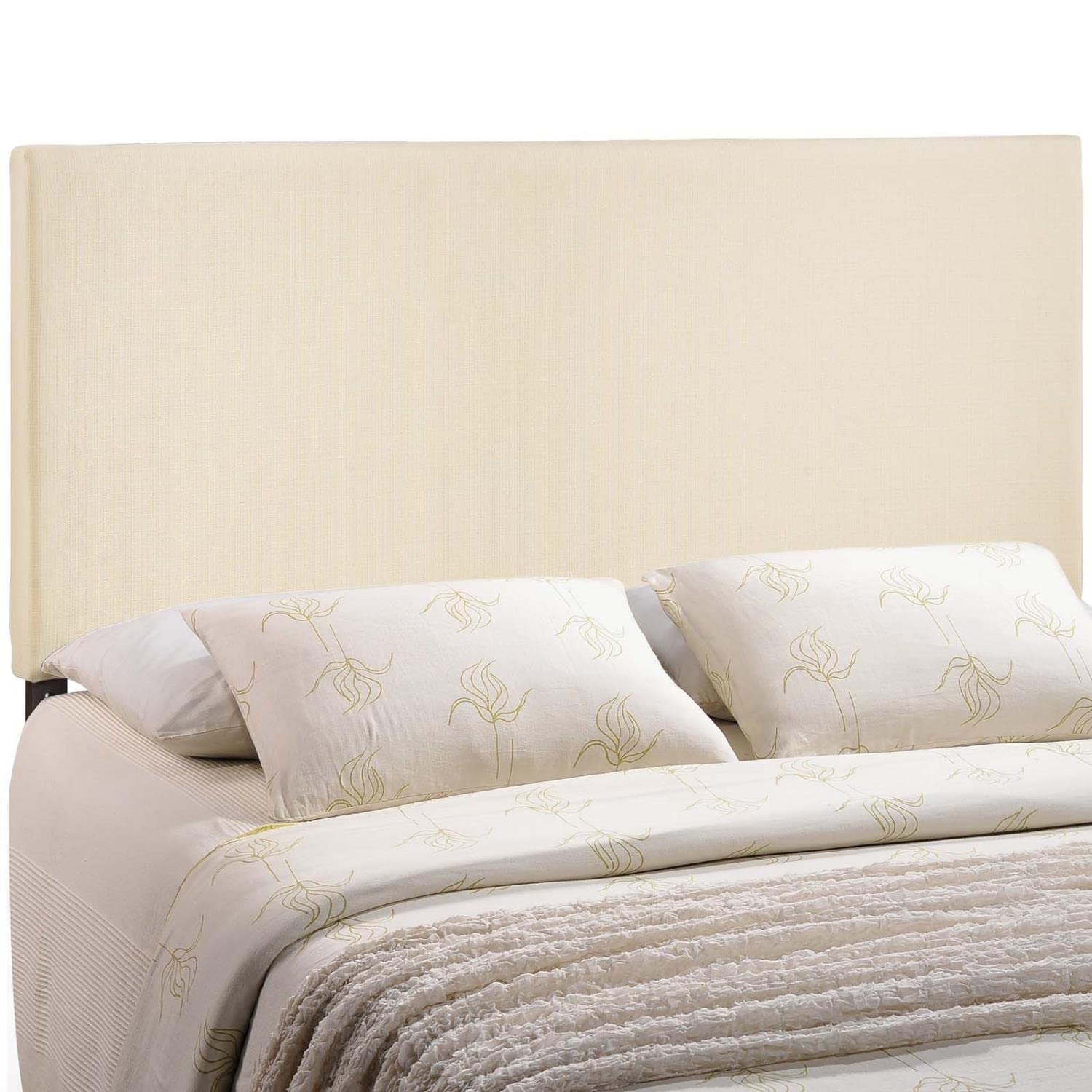 CasaFoyer  Region Linen Fabric Upholstered King Headboard | Luxurious & Serene Upgrade for Your Bed