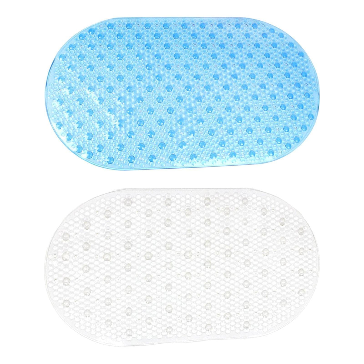 ILSMYSUTRA PVC Bathtub Mat Bath Rug Mat Shower Mat Rug Oval Non Slip Floor Mat Bath Mat Blue | Bath | Bathmats Rugs & Toilet Cov
