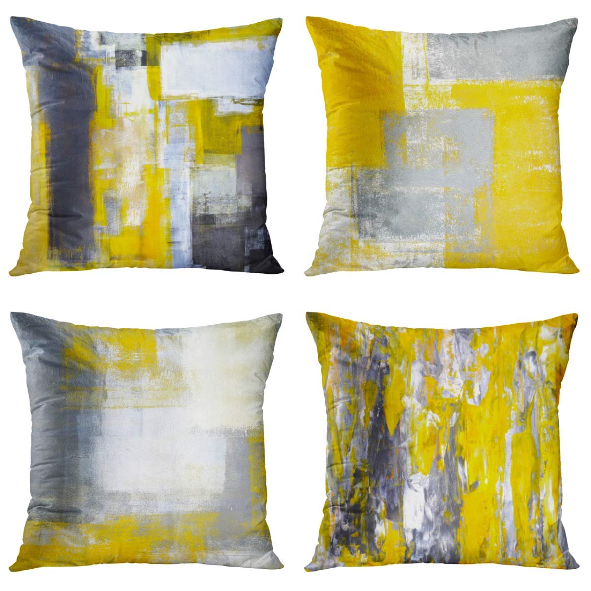 Britimes Throw Pillow Covers Home Decor Set Of 4 Pillow Cases Decorative 18 X 18 Inches Outdoor Cushion Couch Sofa Pillowcases G