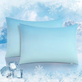 Luxear Cooling Pillow Cases, 2 Pack Arc-Chill Q-Max>0.5 Gradient Cool Pillowcases For Hair Skin Hot Sleepers, Silky Soft, Machin