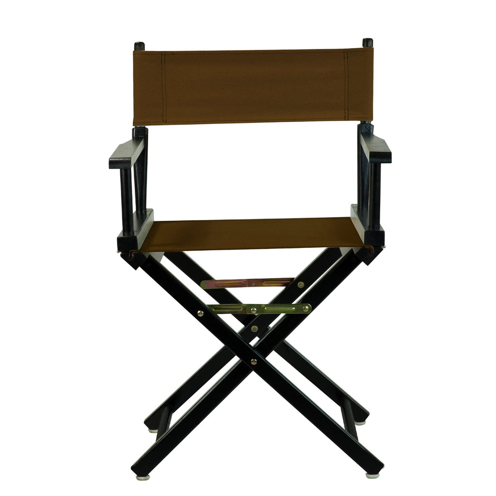 Casual Home 200-02/021-45 Director Chair 18" - Classic Height Blackframe/Brown Canvas