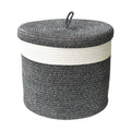 TRENDIVIBE Foldable Laundry Hamper Versatile Decorative Basket for Bathroom Pillow Dorm Black