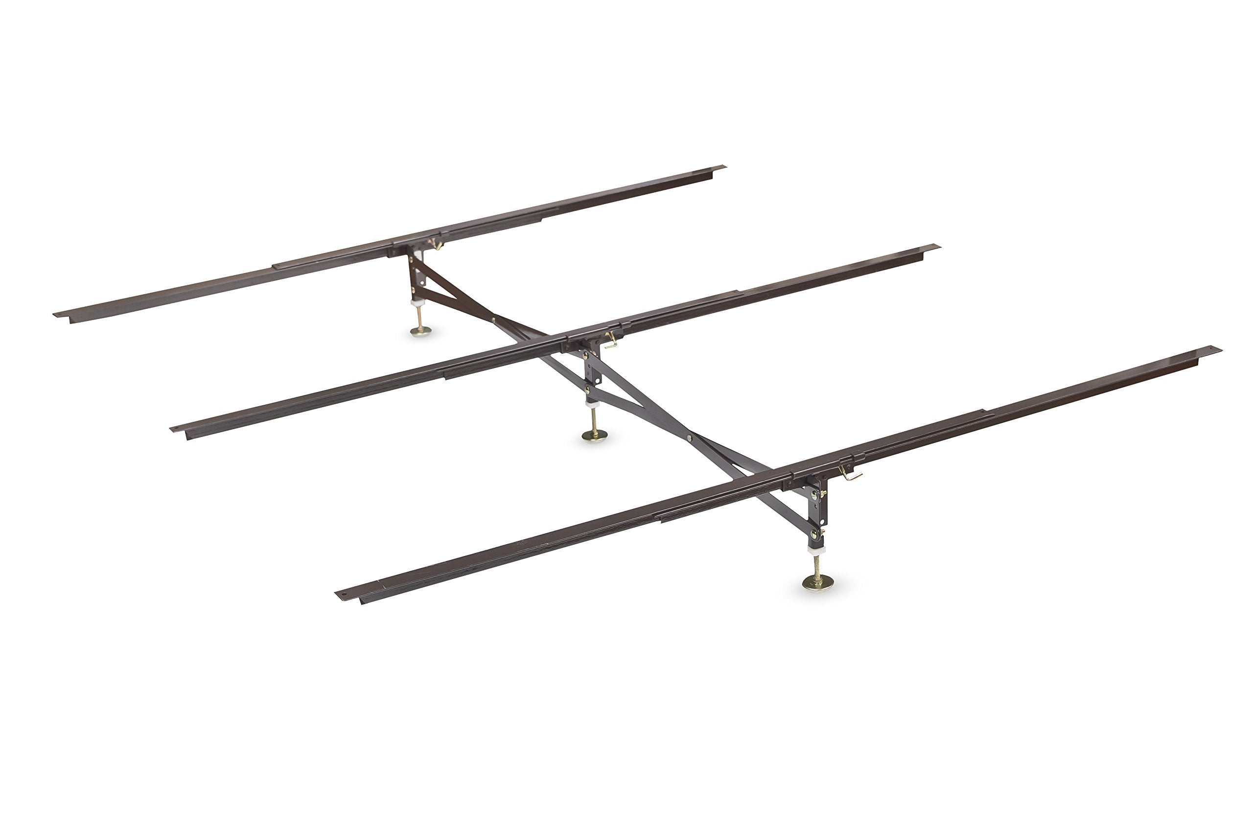 Glideaway XSupport Bed Frame Support System, GS3 XS Model  3 Cross Rails and 3 Legs  Strong Center Support Base for Full, Qu