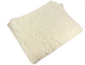 Carraig Donn Aran Knit Irish Merino Wool Blanket