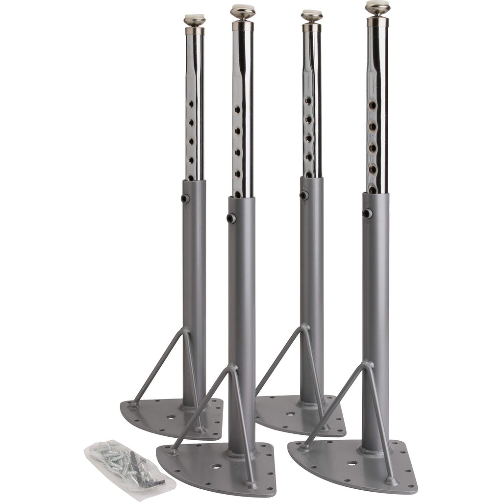 Lorell Classroom Activity Table Low Height Adjustable Kit Leg, Silver Mist, Chrome (99927)