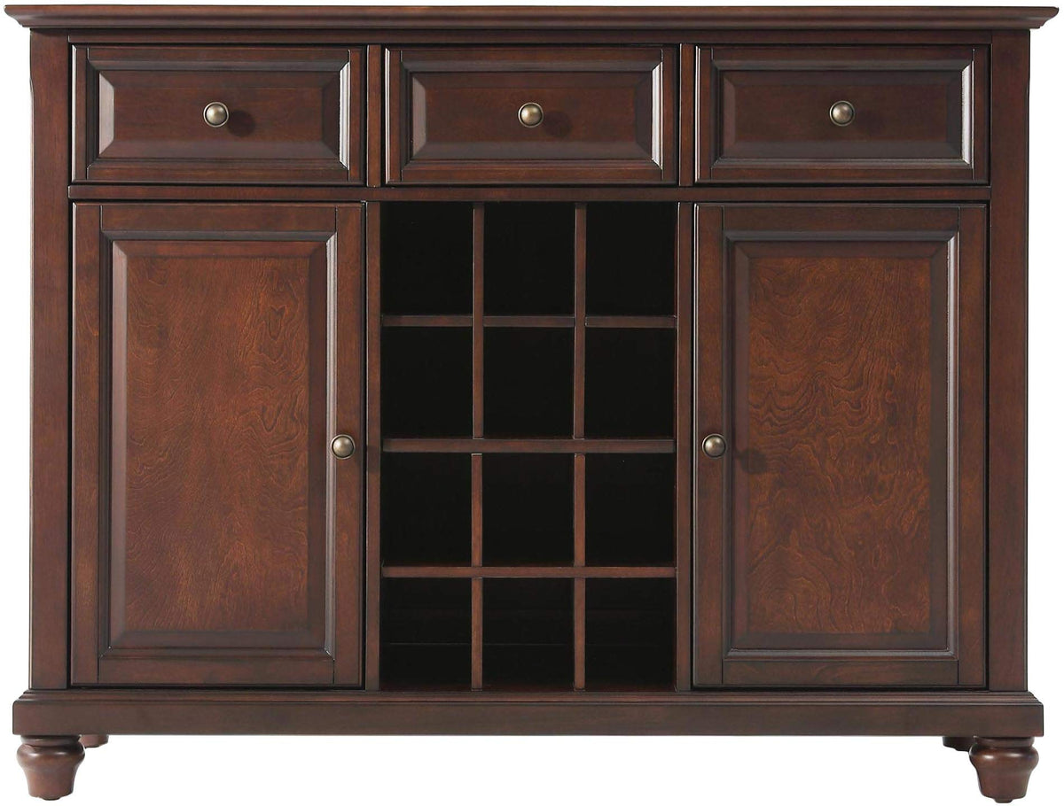 Crosley Furniture Cambridge Wine Buffet/Sideboard - Vintage Mahogany