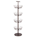 Honey-Can-Do SHO-02221 Shoe Tree with Spinning Handle, Bronze, 4-Tier, 30 lbs