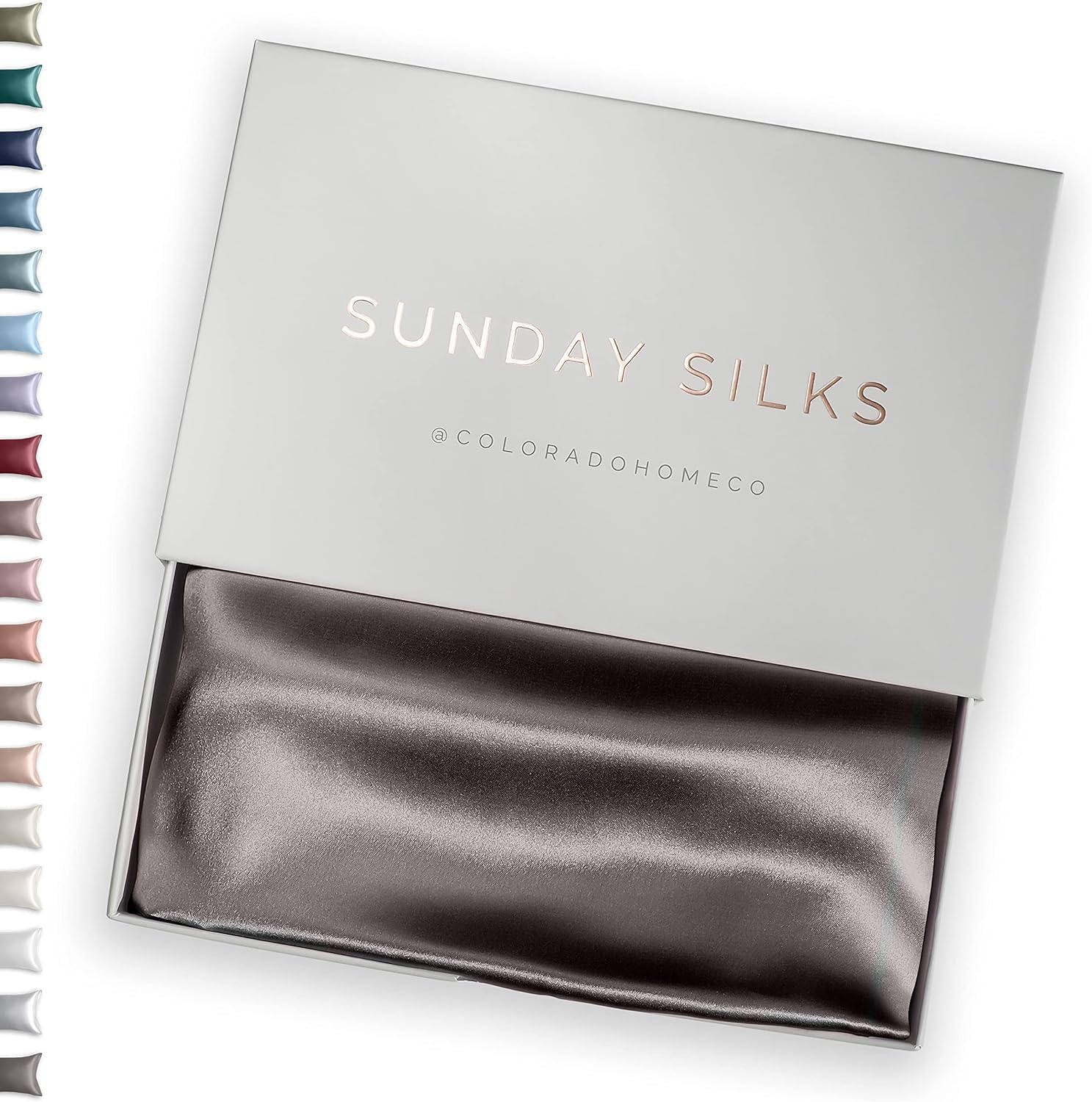 Sundaysilks 100% Mulberry Silk Pillowcase, Silk Pillow Cases For Hair & Skin, Superior To Satin Pillowcase, With Zipper, Standar