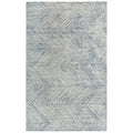 Rizzy Home Alora Decor Trace 5' X 7'6" Geometric Navy/Ivory Power-Loomed Area Rug