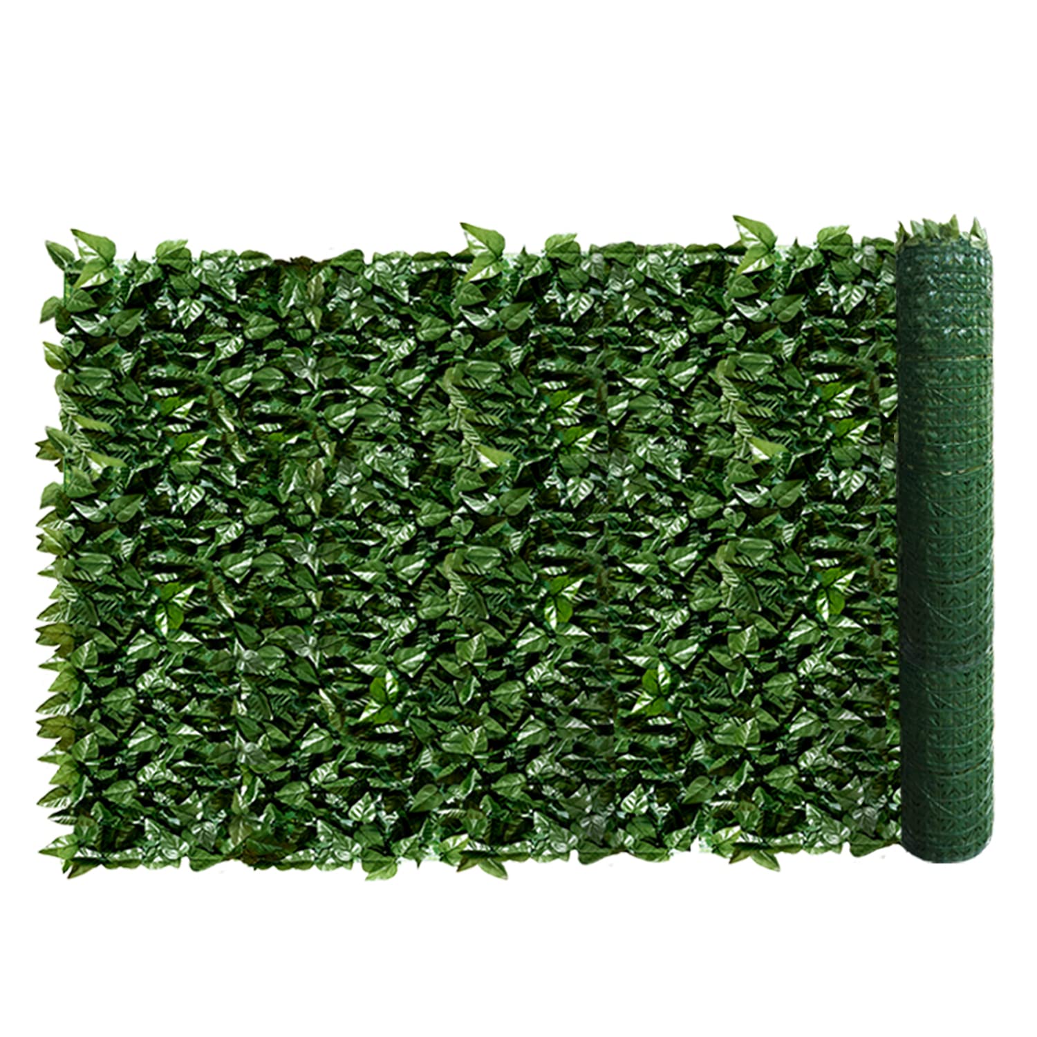Patio Paradise 6' X 8' Faux Laurel Leaves Privacy Fence Screen With Backing Artificial Leaf Vine Hedge Outdoor Decor-Garden Back