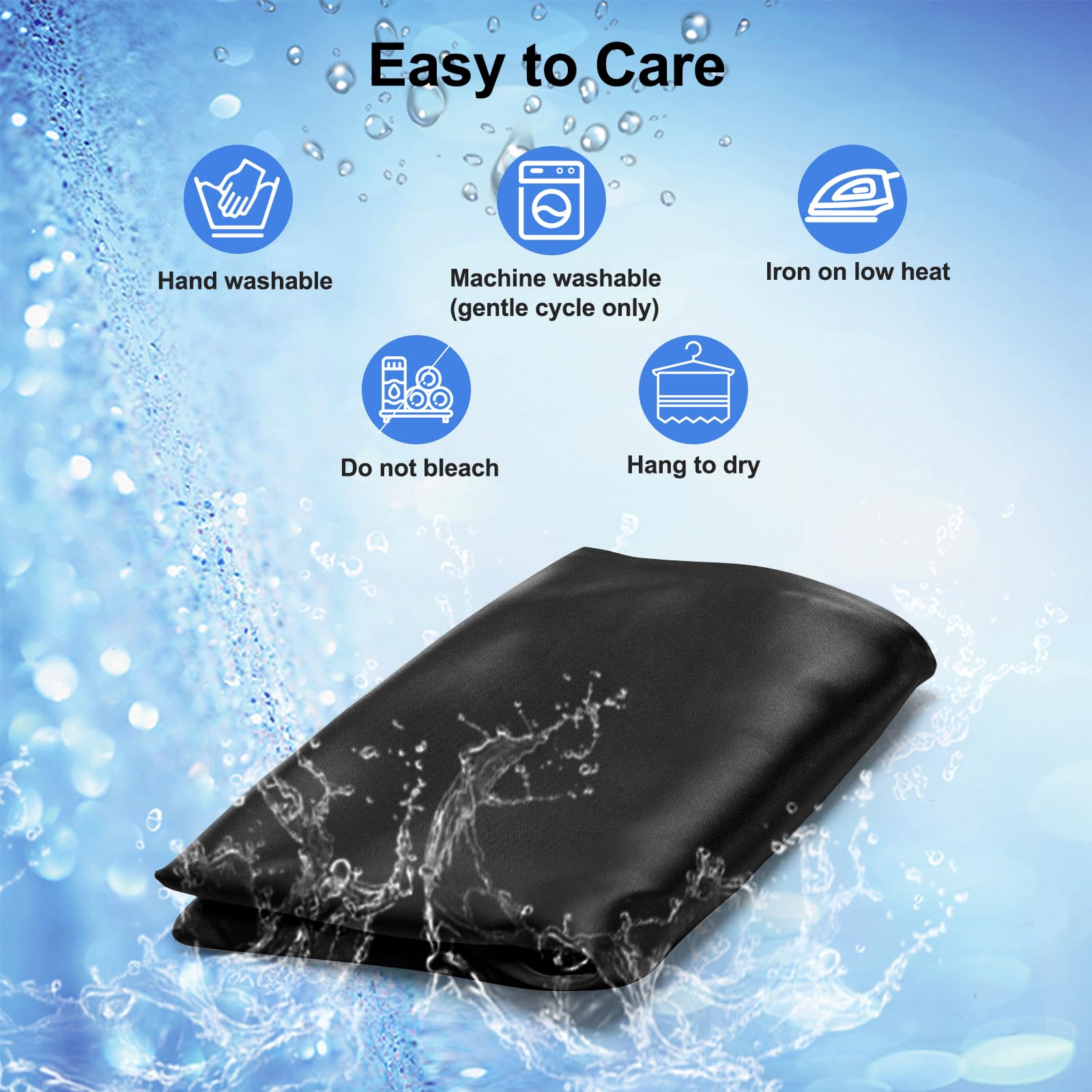 2 Pack Satin Pillowcase For Zelimun Cervical Pillow, Contour Pillow Case Cover, Smooth & Soft Pillowcase For Sleeping Pillow, Bl