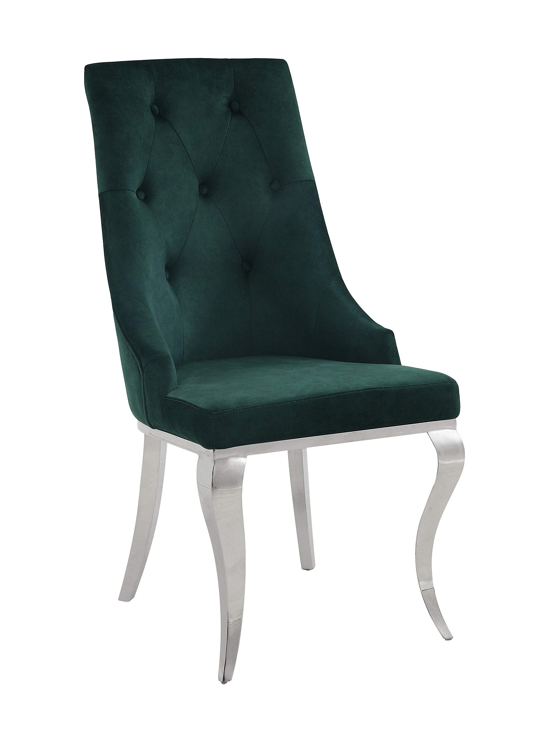 ACME Furniture Set of 2 Fabric Upholstered Side Chairs