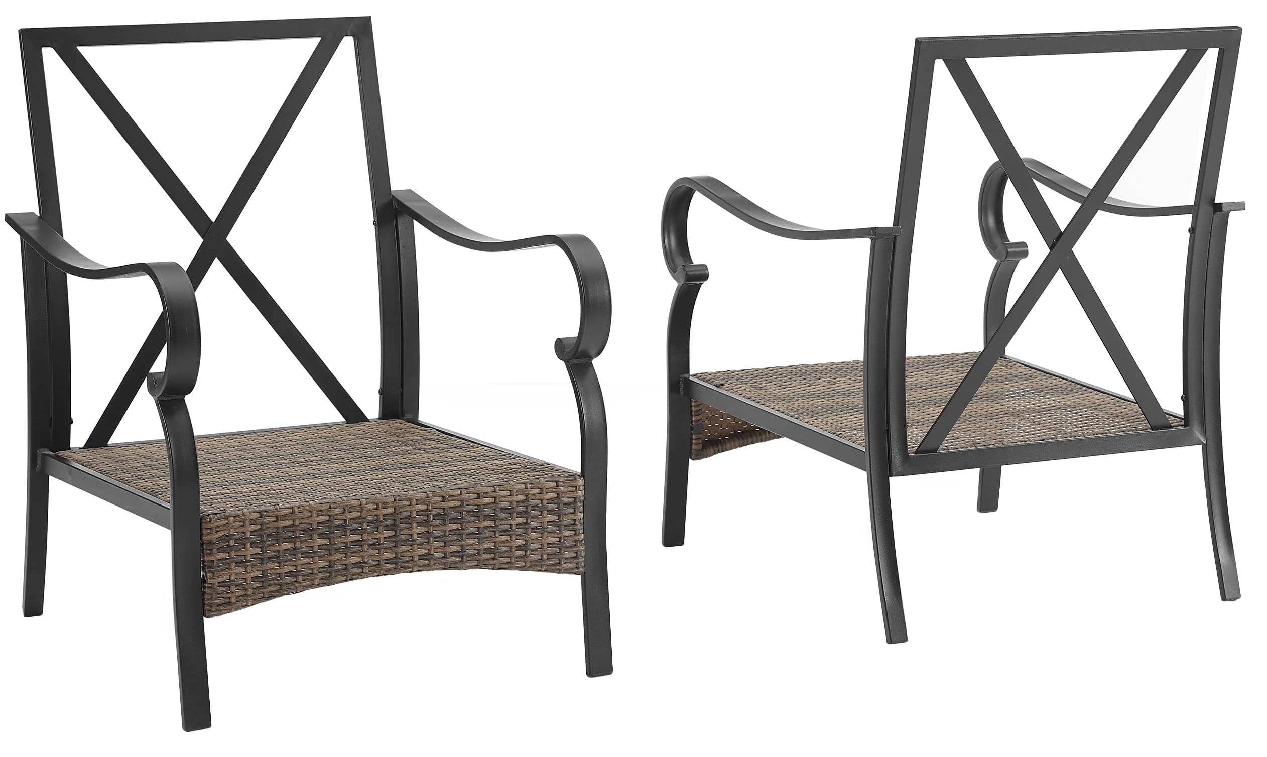 Crosley Furniture Bates 2-Piece Outdoor Chair Set - Thumbnail 3