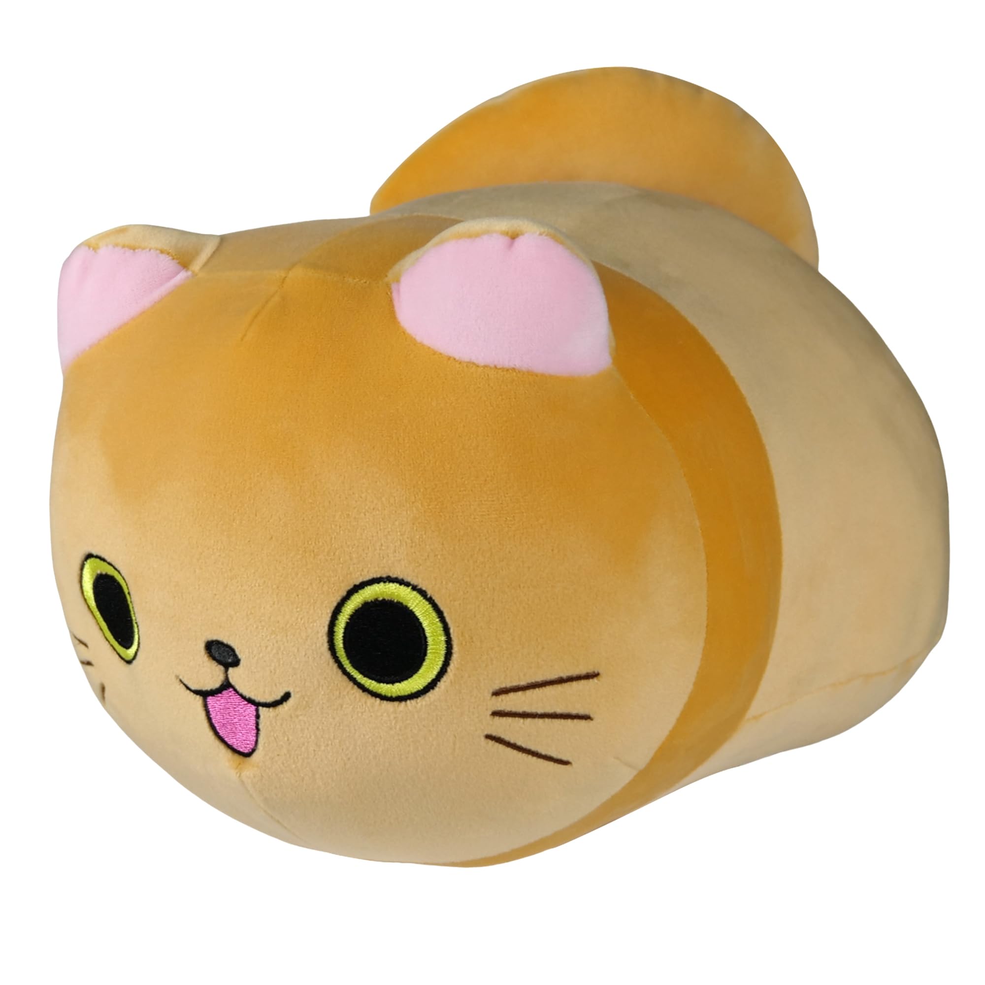 Pineapple Orange Cat Plush Toy, Soft Cat Pillow Squishy Plushies, Cute Orange Cat Stuffed Animal, Stuffed Cat Plushie, Orange Ta