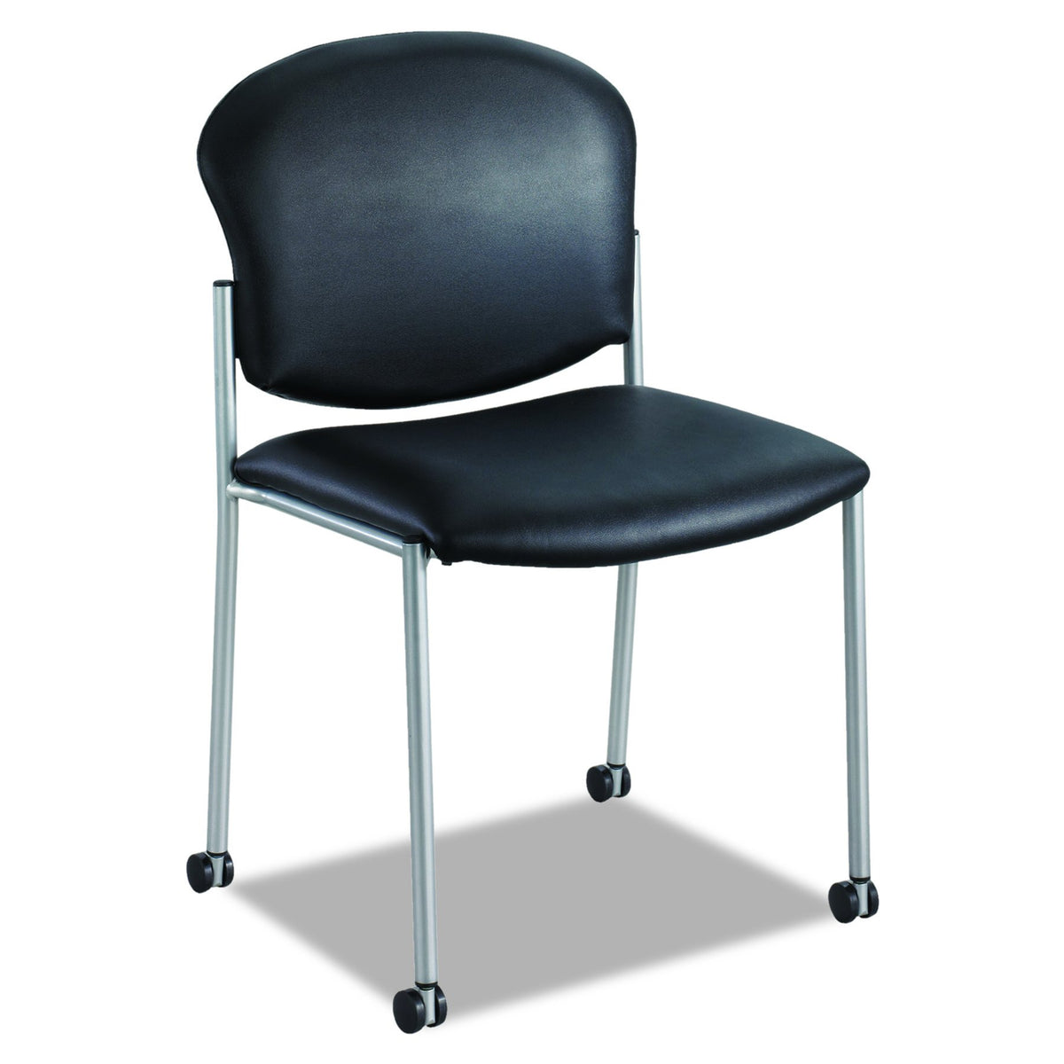 Safco Products 4194BV Diaz Guest Chair, Black Vinyl