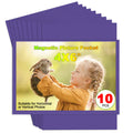 CHUNNIAO Purple Magnetic Picture Frame 4X6 for Refrigerator 10 Pack,Photo Magnets Sleeves