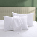 100% Egyptian Cotton Pillow Protectors Set of 4, 600 Thread Count King Size Bed Pillow Cases with Zipper, Sateen Weave Cooling P
