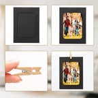 Anwyll Paper Picture Frames 4''X6'',30 Pcs Paper Photo Frames,Cardboard Picture Frames With Wooden Clips And Strings Diy Clip Ph