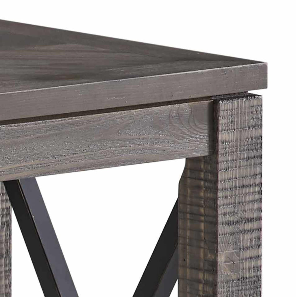 Steve Silver Dexter Vintage Rustic Style for Your Living Room Sofa Table, 48 x 18 x 30, Driftwood with Ruff-hewn Distressing
