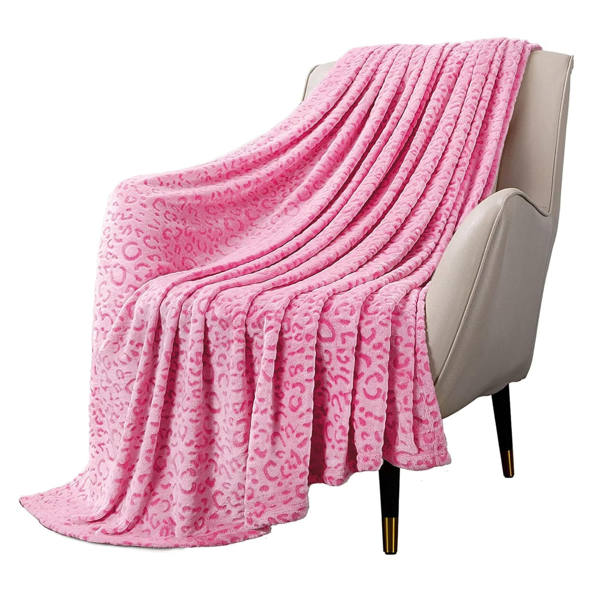 Macevia Flannel Fleece Blanket Twin Blanket For Couch Fuzzy 3D Cheetah Blankets Lightweight Warm Cozy Comfy Super Soft Leopard B