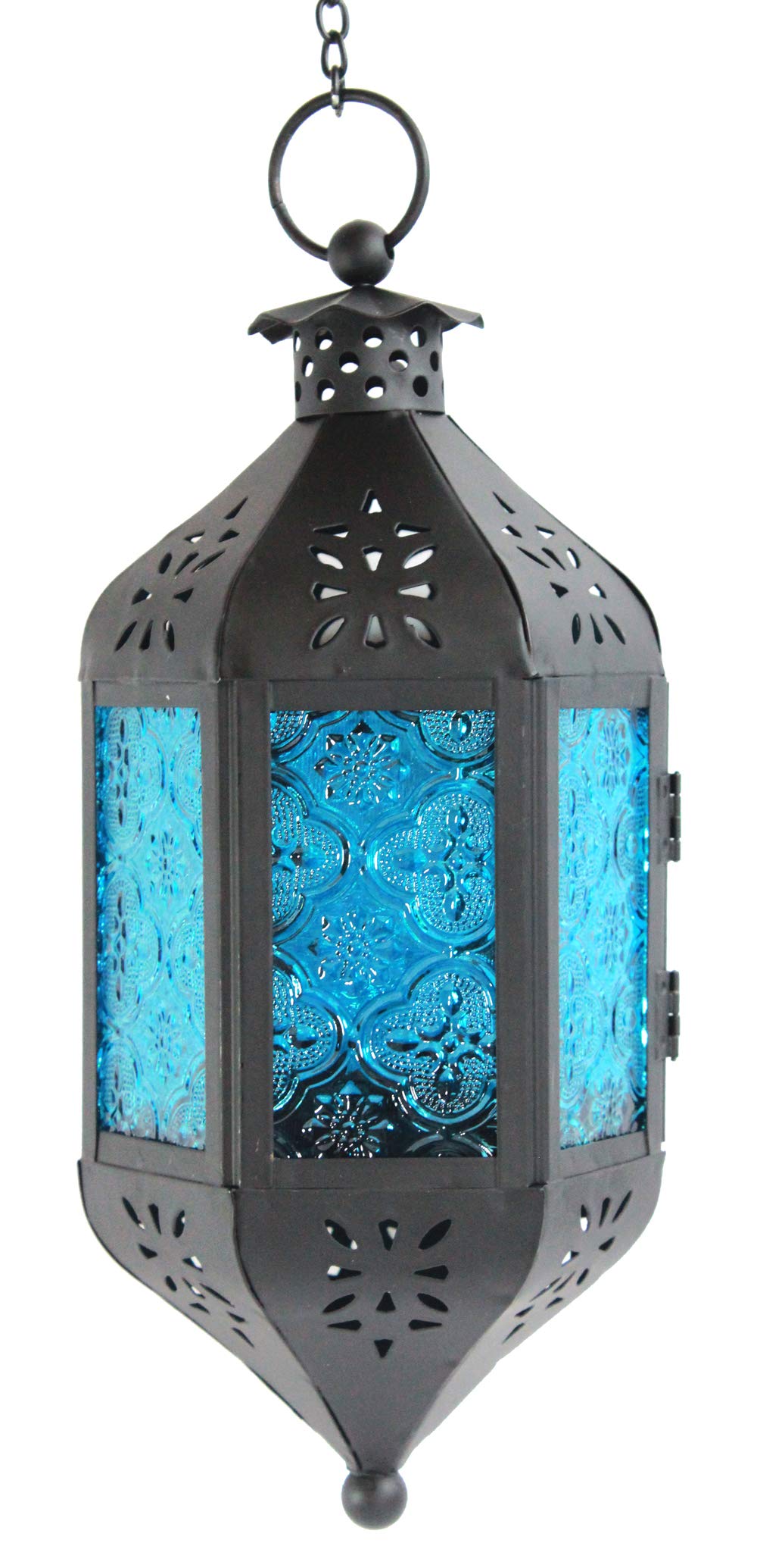 VELA LANTERNS Hanging Decor Moroccan Lamp Decorative Lantern Indoor Outdoor Candle Holder for Patio or Porch, Weddings, Christma