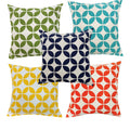 Pink Parrot 100% Cotton Cushion Cover 18X18 Inch Set Of 5 Pcs