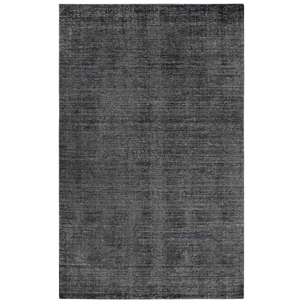 Rizzy Home Alora Decor Demure 8' X 10' Solid Black/Charcoal Hand-Loomed Area Rug