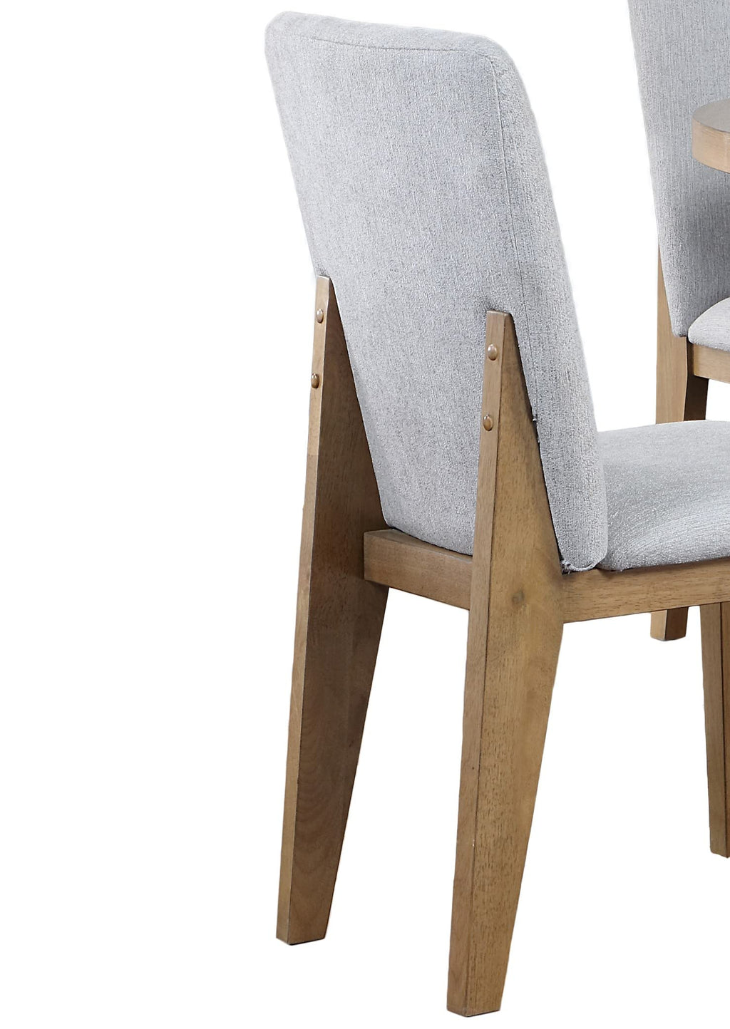 LILOLA LIVING Delphine Set of 2 Gray Linen Fabric Dining Chair