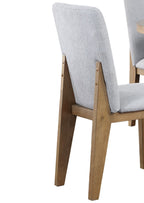 LILOLA LIVING Delphine Set of 2 Gray Linen Fabric Dining Chair