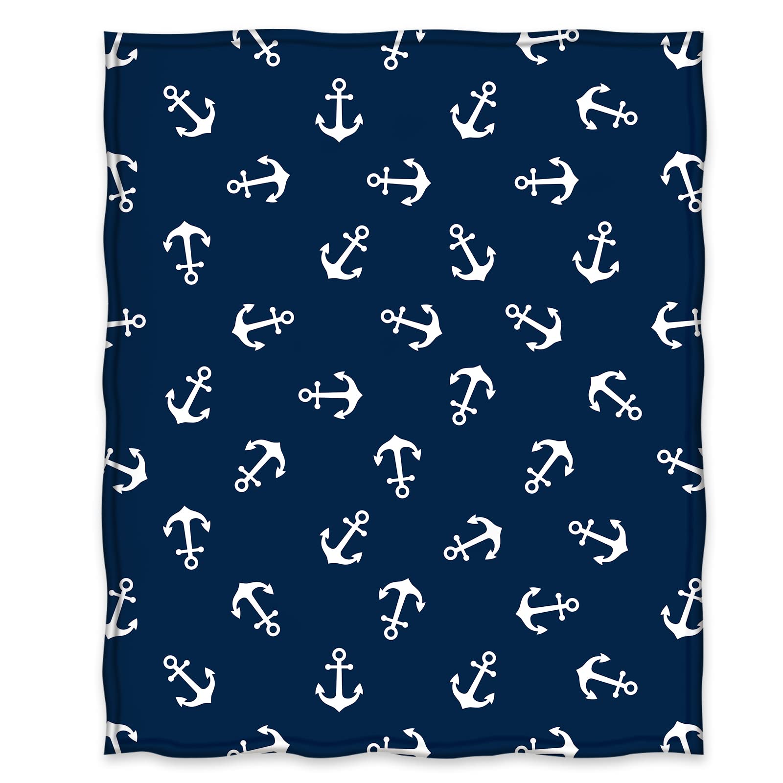 Jekeno Nautical Anchor Blanket Gifts For Men Women Kids Boys Birthday Christmas For Dad Husband Son Fathers Day Presents Sea Adv