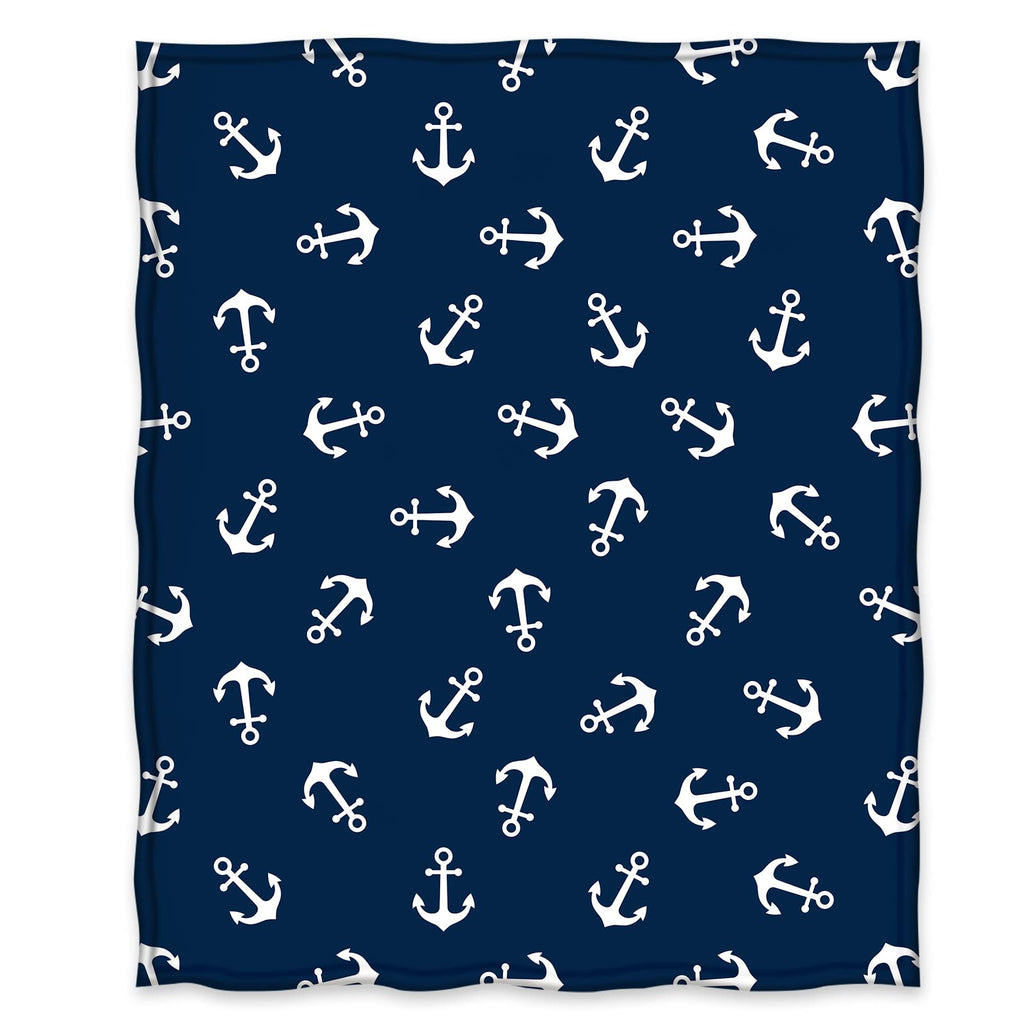 Jekeno Nautical Anchor Blanket Gifts For Men Women Kids Boys Birthday Christmas For Dad Husband Son Fathers Day Presents Sea Adv