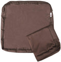 Qqbed 2 Pack Outdoor Patio Chair Pillow Seat Water-Resistant Cushion Covers In Brown Color 24'X22'X4' - Replacement Covers On