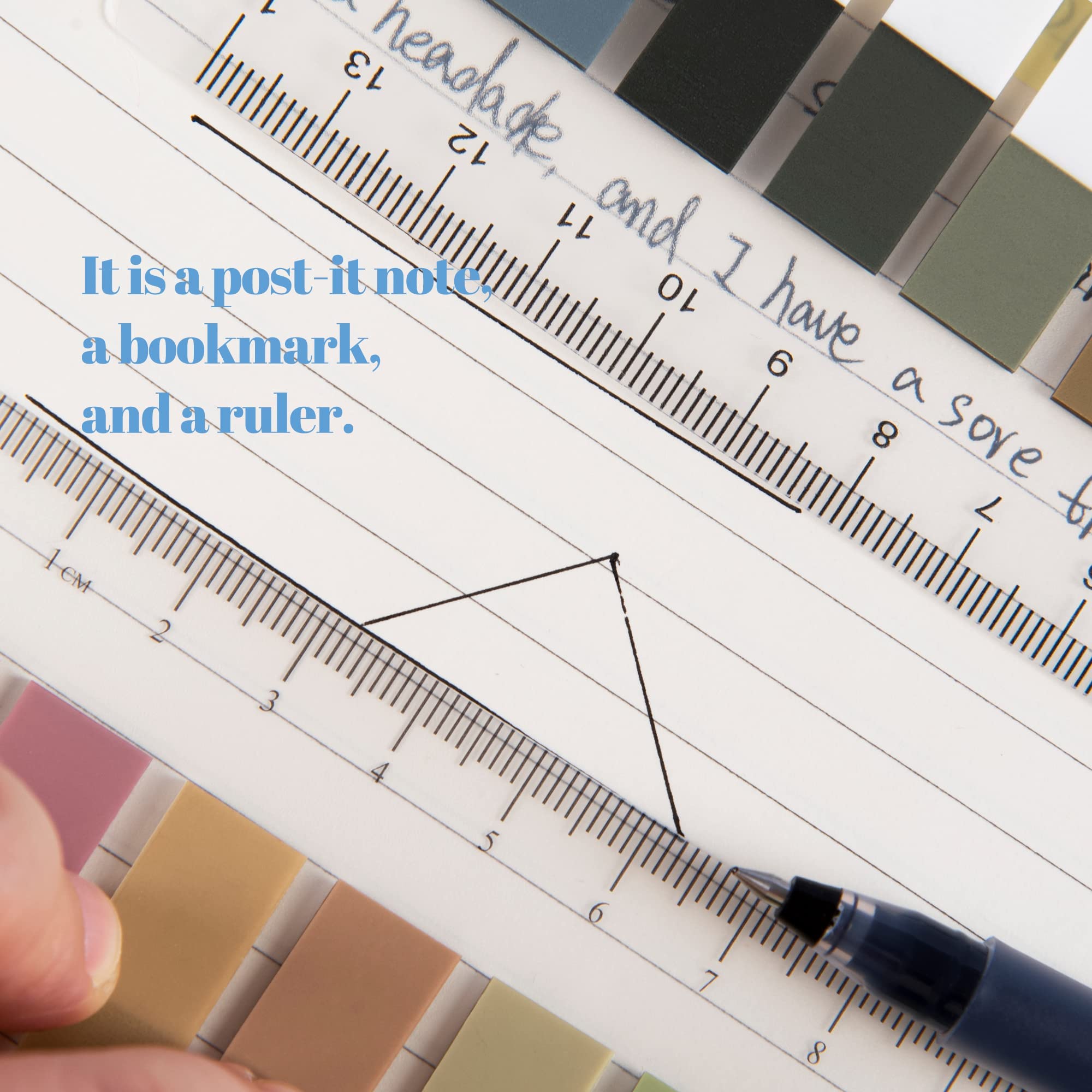 Golcellia Sticky Tabs - 60 Colorful Annotation Page Markers, 7 Designs, Durable Polyethylene Terephthalate, Ideal for Books and Notes