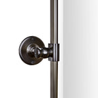 Tehome 20X24'' Oil Rubbed Bronze Pivot Bathroom Vanity Mirror 24X20'' Metal Framed Dark Bronze Rectangle Tilting Beveled Vanity