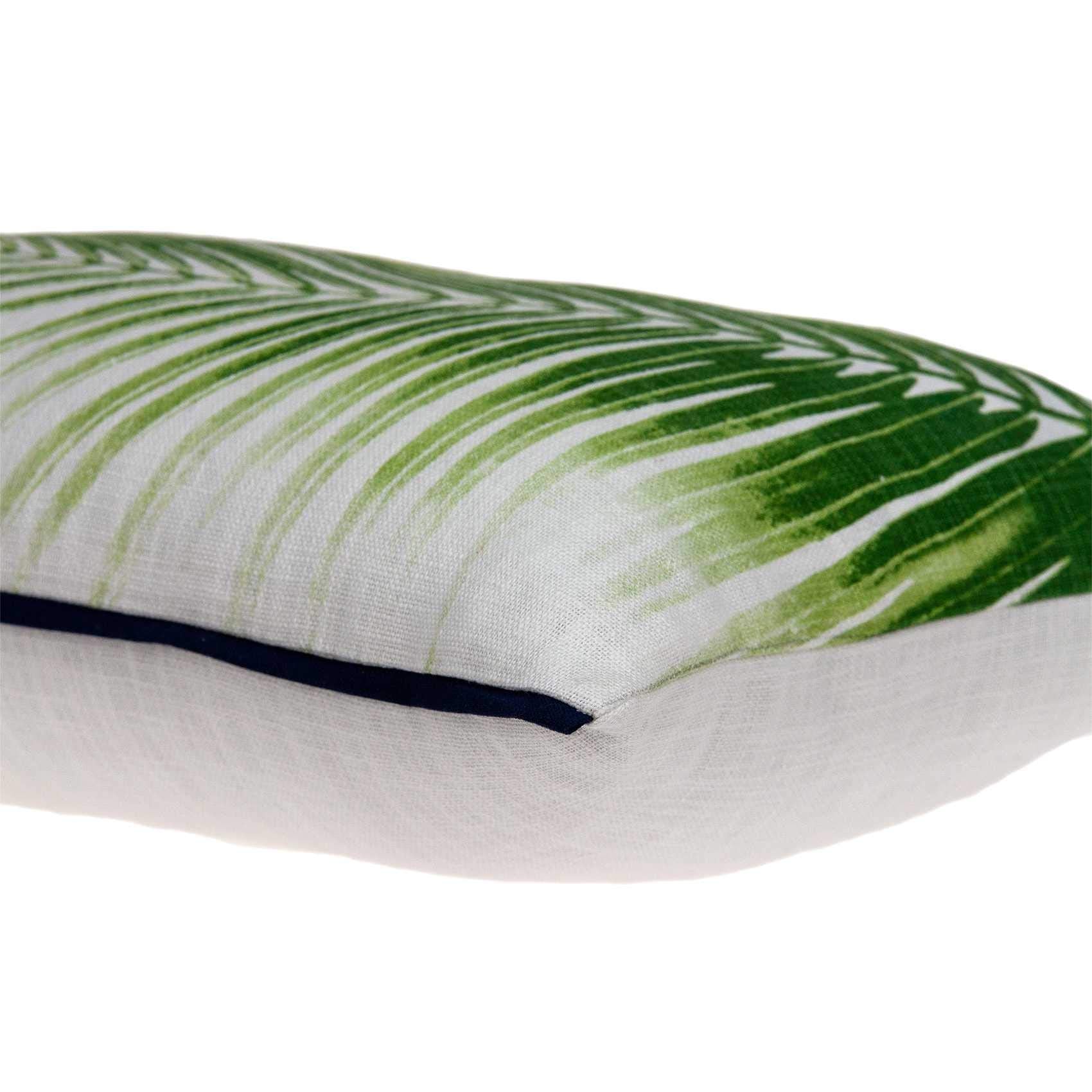 HomeRoots 100% Cotton Parkland Collection Areca Tropical Green Pillow Cover