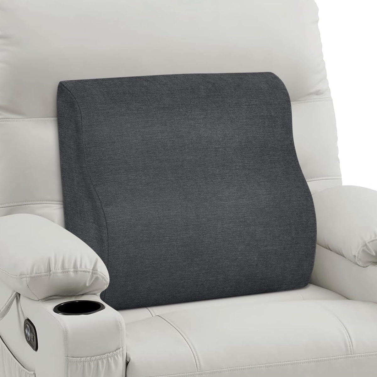 Tanyoo Back Support Pillow For Recliner Dual Layer Lumbar Support Pillow With Gel Memory Foam Ergonomic Orthopedic Lumbar Cushio