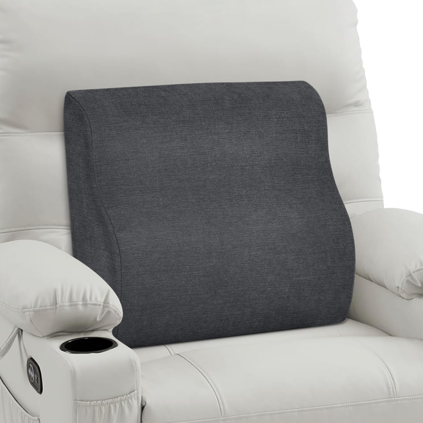 Tanyoo Back Support Pillow For Recliner Dual Layer Lumbar Support Pillow With Gel Memory Foam Ergonomic Orthopedic Lumbar Cushio
